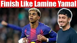 How to Finish Like Lamine Yamal ⚽ Left Foot Finishing Tutorial.
