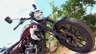 Avenger Street 150 Cosmic Red colour Review, Walkaround #Bikes@Dinos