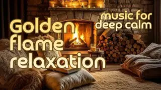 Live. Music for a winter mood.Cozy sounds of fire with music/Музыка для зимнего настроения.