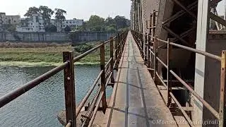 Surat city Tapi river Railway Bridge tour