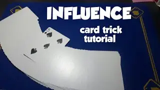 Gimmick deck card trick tutorial/INFLUENCE blank deck card trick