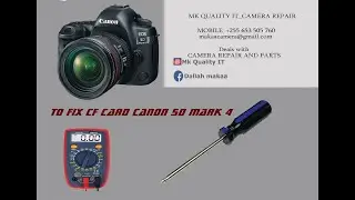 HOW TO FIX CF SLOT CARD CANON 5D MARK 4| JIFUNZE JINSI YA KUTENGENEZA CF PINI KWENYE CANON 5D MARK 4