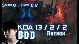 KZ BDD AATROX vs AKALI Mid - Patch 8.17 KR Ranked