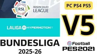 Option File 2026 | V5 | Completo + Ligas Actualizadas & Kits 2026 | PES2021 | PS5 | PS4 | PC