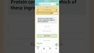 Amazon Fast And Up Quiz Answers Today