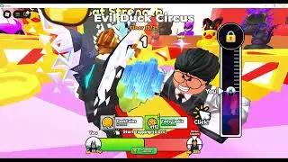 i used 500 evil duck circus keys (arm wrestle simulator, roblox)