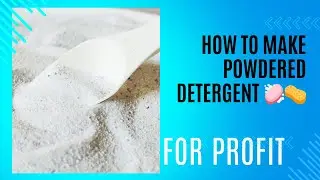How to make commercial laundry detergent for profit