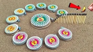 Lots Of Unlimited Chit Put Crackers Vs Biggest Ground Chakkar Amazing Experiment #diwali