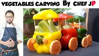 vegetables Art/Vegetables carving/vegetables design/vegetables train