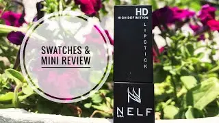 NELF USA HIGH DEFINITION STAY ON MATTE LIPSTICKS MINI REVIEW AND SWATCHES - AFFORDABLE LIPSTICKS