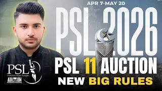 🛑 PSL 11 Auction New Rules || Auction Done ✅ with 4 Retentions 