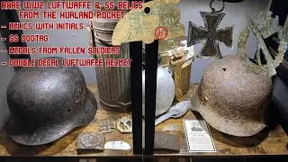Rare WW2 Relics from the Kurland Pocket Battlefields (SS ID tag, Helmets, Medals & More)