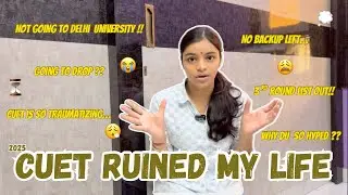 CUET Ruined My Life 😩 | Not Going To Delhi University | No Backup || PRATISTAR || YouTube | #cuet  