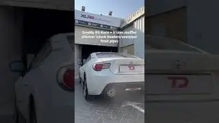 Sound test of the 51mm muffler silencer bolted on the Greddy RS Race exhaust.