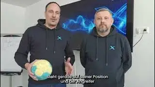 Rexel-Mitarbeitende erkl&auml;ren die wichtigsten Handball-Regeln. Heute: das St&uuml;rmerfoul!