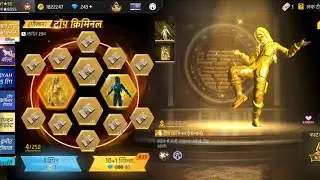 GOLDEN TOP CRIMINAL || 100 SPIN 🥲 🥹 FREE FIRE MAX 