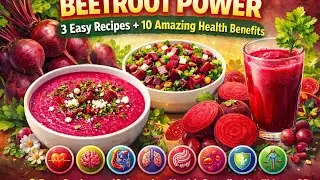 Beetroot Power: 3 Easy Recipes + 10 Amazing Health Benefits You&rsquo;ll Love ❤️&rdquo;