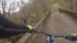 Descent to Kinlochleven Cube Stereo 140SL hybrid electric bike.