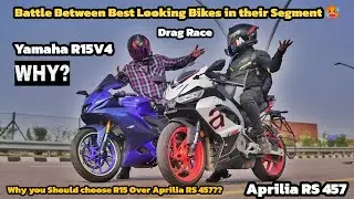 Aprilia RS 457 Vs Yamaha R15V4 | Why Aprilia?😭 | Most Beautiful Bike In Their Segment🥵