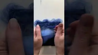 Simple needle felted landscape tutorial.