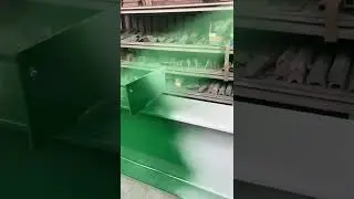 Spray painting mid Brunswick green