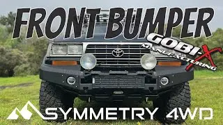 Установка переднего бампера/барьера Gobi-X &mdash; сборка LandCruiser 80-й серии &mdash; как сделать своими руками &mdash; обзор &mdash; HZJ80