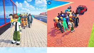 Ben 10 aur Naruto Gang Ek Saath 😱 | Gaming World Ka Sabse Bada Crossover /indian therf autosimulator