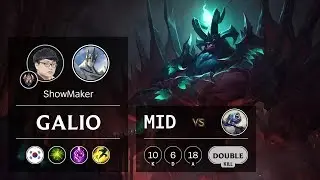 Galio Mid vs Fizz - KR Challenger Patch 9.24