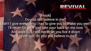 EMINEM - BELIEVE (LYRICS) REVIVAL