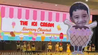 Ice cream costume diacara graduation and moving up lollypop preschool makassar