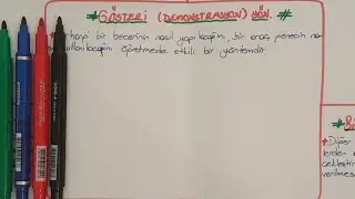 Gösteri, gösterip yaptırma, mikro öğretim, benzetim, bilişsel çıraklık -1