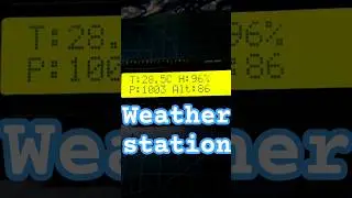 📟 Mini Weather Station on LCD | BMP280 + DHT11 + Arduino Nano #TechDIY #Arduino #Shorts