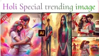 Holi Special 3d Image Create | Holi Image Create | 3d Holi Image Ai Edit Trending Holi 3d Creat 2024