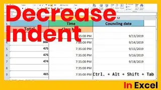 How to Apply Decrease Indent in Excel- Decrease Indent in Excel Tutorial