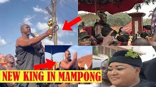 Newly Installed Mamponghene Sits In State As His Traditional Council Swears Oath Of Allegiance