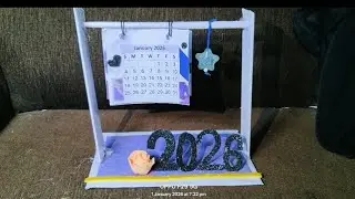 Making a mini, aesthetic and cute calendar of 2026#trendingvideo #happynewyear 