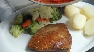 Portuguese Style Tuna Steak at Novo Mundo