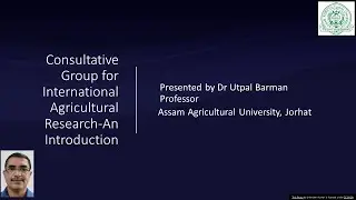 Consultative Group for International Agricultural Research-An Introduction