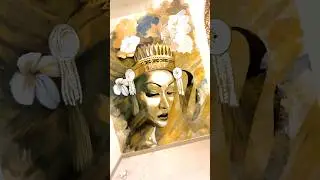 Mural penari bali #balimuralid #muralbali #bali mural di kerjakan oleh pelukis mural bali, melukis