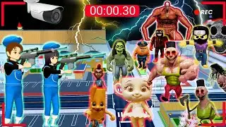 Yuta Mio Panik 😰😱 CCTV Merekam Titan Colossal Dan Pasukan Monster Menyerang Sakura School Simulator