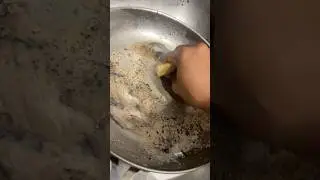 TRY THIS for cleaning  burnt bits off of a stainless steel pan #stainlesssteel #nontoxiccookware