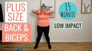 PLUS SIZE / Upper Body Strength / Dumbbell Workout for OBESE Beginners