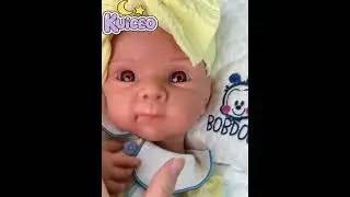 Cute& lifelike reborn baby doll with open eyes #rebornbaby #newborn #fullsiliconebaby #babygirl#cute
