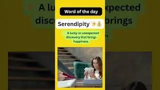 Top 1 Fancy Word You Should Know! 💰✨ #Serendipity #shorts
