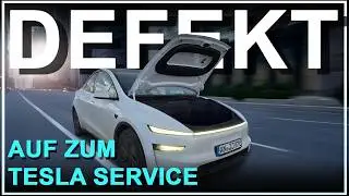 Erster Defekt am Tesla Model Y Juniper: Mit offener Frunkhaube zum Tesla Service? Meine Erfahrung!