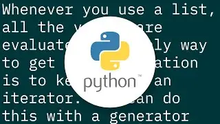 lazy evaluation in Python3