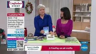 Diamond Press Nativity Pop Up Stamps   Dies Crafting Kit