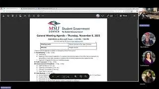 MSU Denver's Student Government: The Student Advocacy Council 11/6/25 Meeting