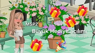 100 tane hediye açılımı #moviestarplanet #Msp2 #Msp #moviestarplanet2 