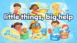 🎵 Little Things, Big Help! 🏠✨ | Fun Kids Song About Helping at Home